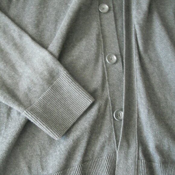 Refectory London Men Gray Black Knit Sweater Size XL 100% Cotton - Picture 4 of 7